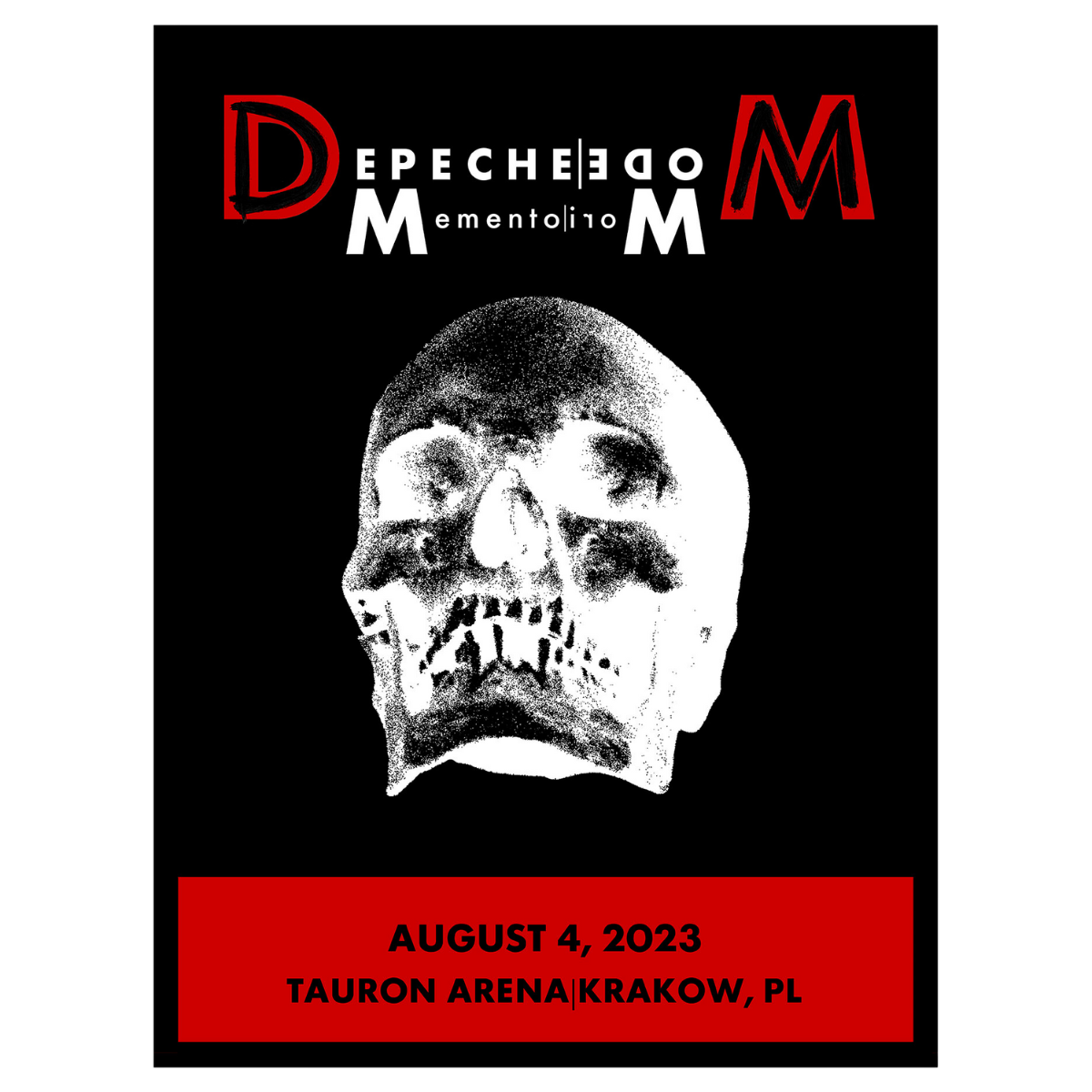 Krakow August 4th Depeche Mode Tour 2023 Poster Limited Edition krakow-august-4th-depeche-mode-tour-2023-poster-limited-edition